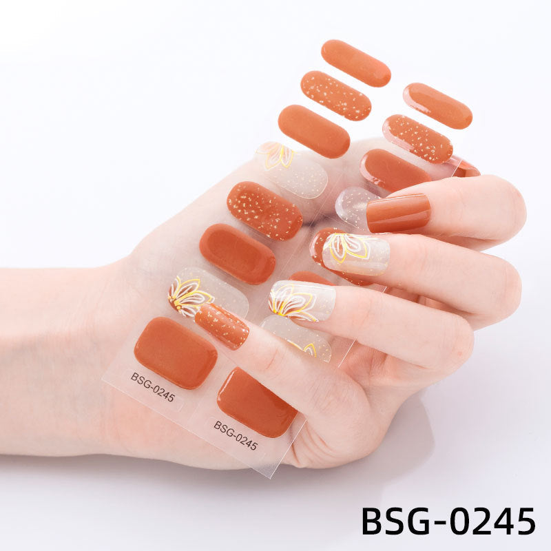 đ Ny produkt đ halvhĂ€rdad gel nagel klistermĂ€rke