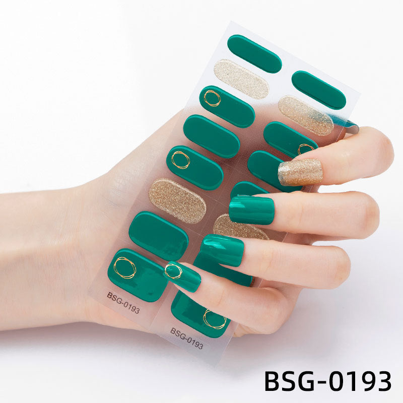 đ Ny produkt đ halvhĂ€rdad gel nagel klistermĂ€rke