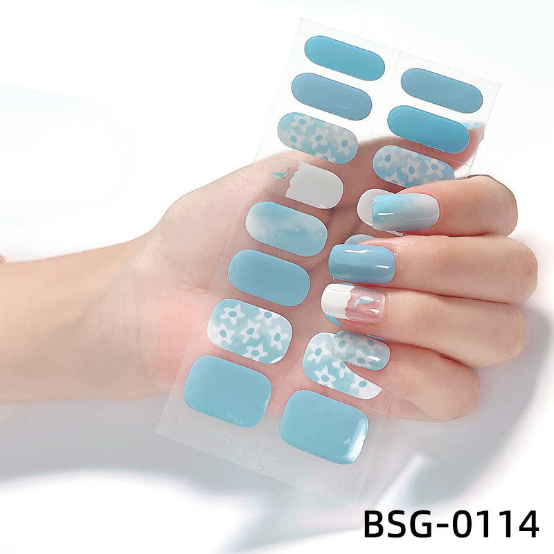 đ Ny produkt đ halvhĂ€rdad gel nagel klistermĂ€rke