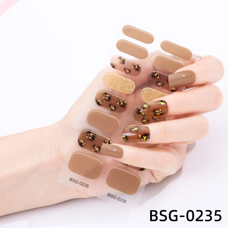 đ Ny produkt đ halvhĂ€rdad gel nagel klistermĂ€rke