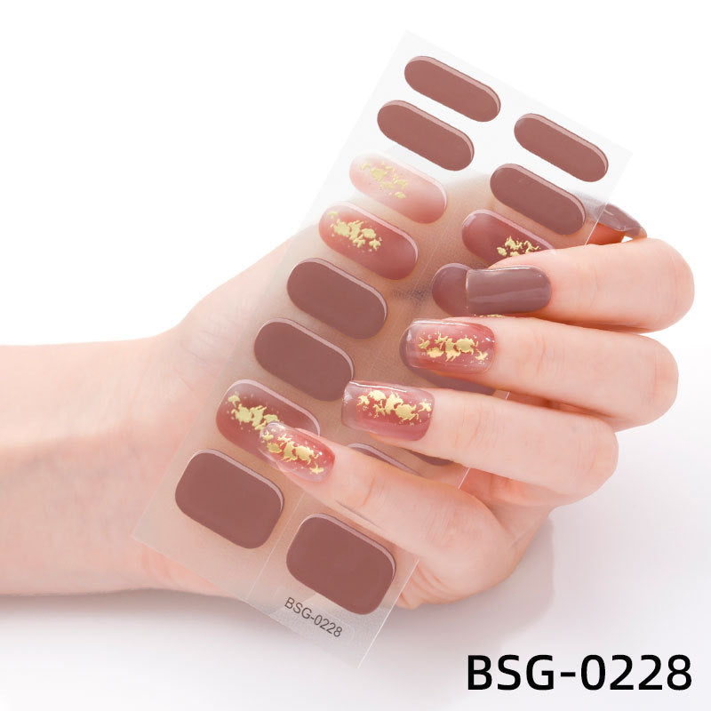 đ Ny produkt đ halvhĂ€rdad gel nagel klistermĂ€rke