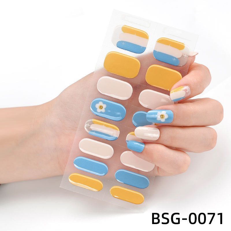 đ Ny produkt đ halvhĂ€rdad gel nagel klistermĂ€rke