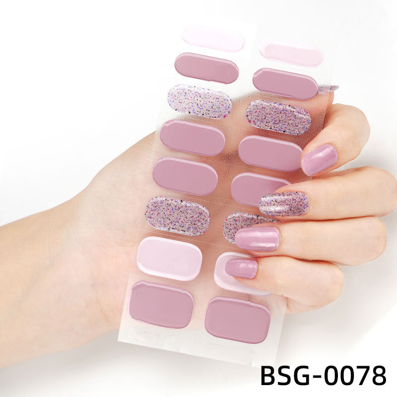 đ Ny produkt đ halvhĂ€rdad gel nagel klistermĂ€rke