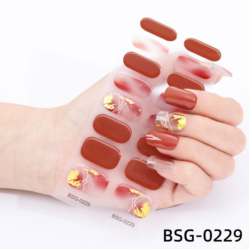 đ Ny produkt đ halvhĂ€rdad gel nagel klistermĂ€rke