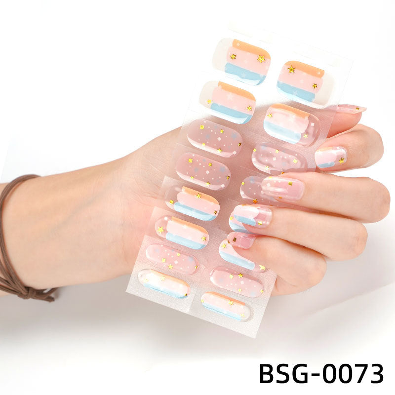 đ Ny produkt đ halvhĂ€rdad gel nagel klistermĂ€rke
