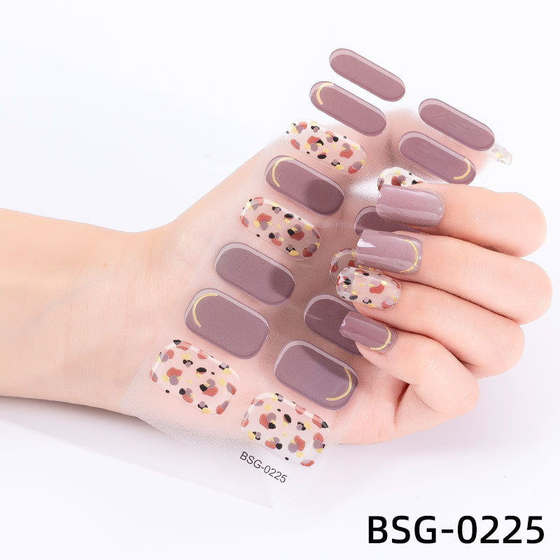 đ Ny produkt đ halvhĂ€rdad gel nagel klistermĂ€rke