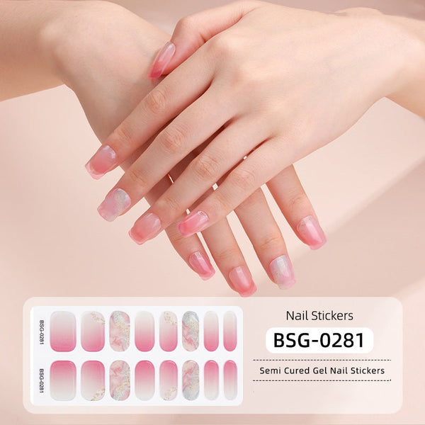 đ Ny produkt đ halvhĂ€rdad gel nagel klistermĂ€rke