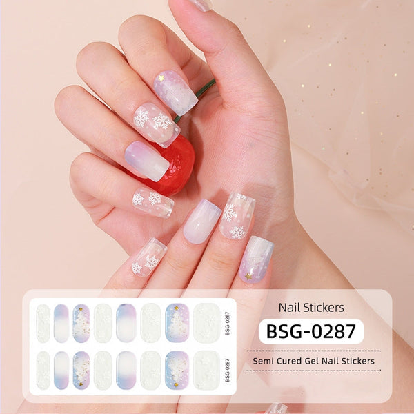 đ Ny produkt đ halvhĂ€rdad gel nagel klistermĂ€rke