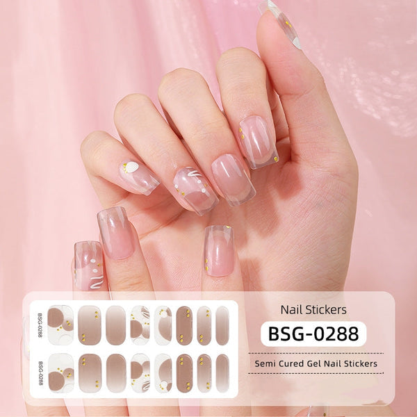 đ Ny produkt đ halvhĂ€rdad gel nagel klistermĂ€rke