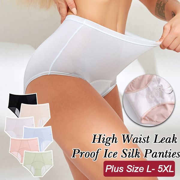 đ„Sista dagen Köp 1 och fĂ„ 2 gratis đ„ -LĂ€ckagesĂ€kra trosor med hög midja Plus Size L-6XL