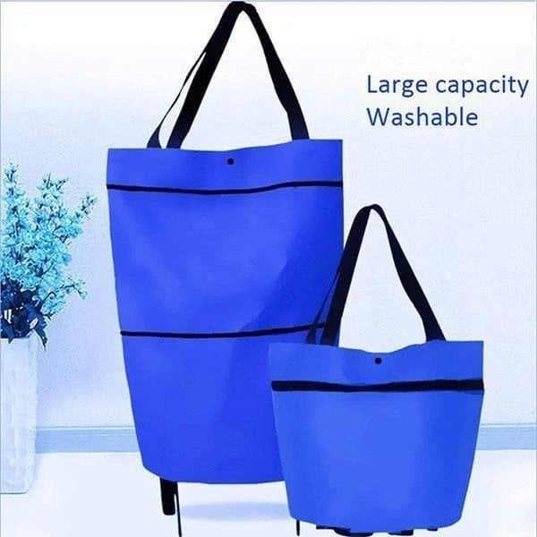 (đ„HOT SALE NU 49% OFF) - 2-i-1 shoppingvĂ€ska hopfĂ€llbar grön vĂ€ska