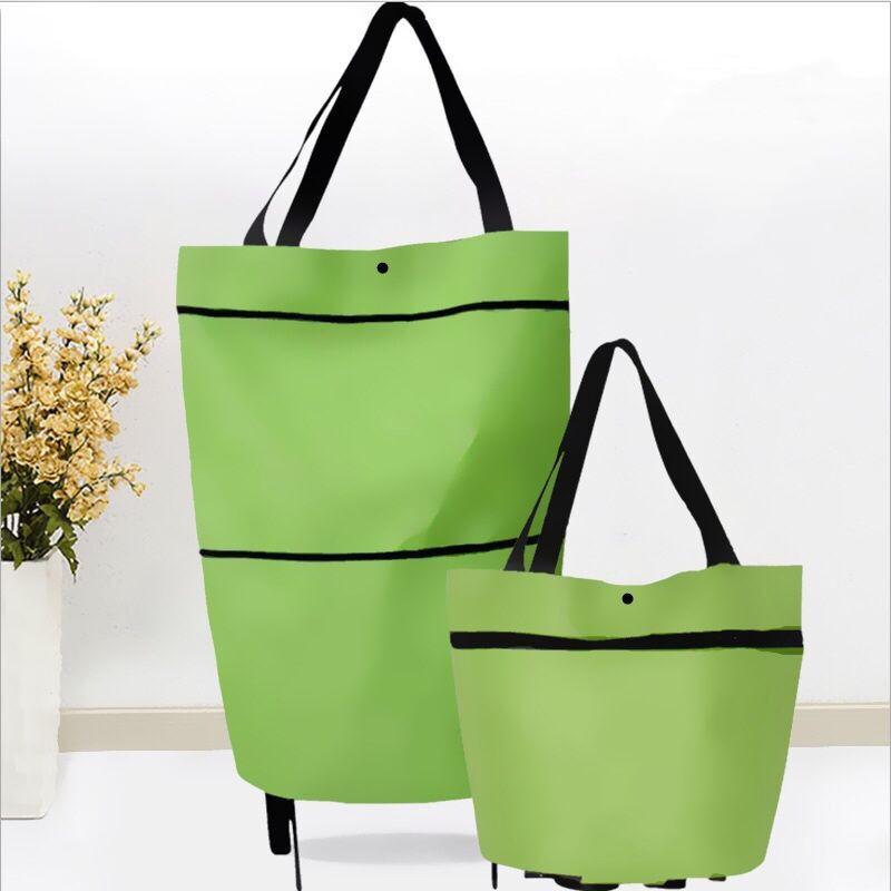 (đ„HOT SALE NU 49% OFF) - 2-i-1 shoppingvĂ€ska hopfĂ€llbar grön vĂ€ska