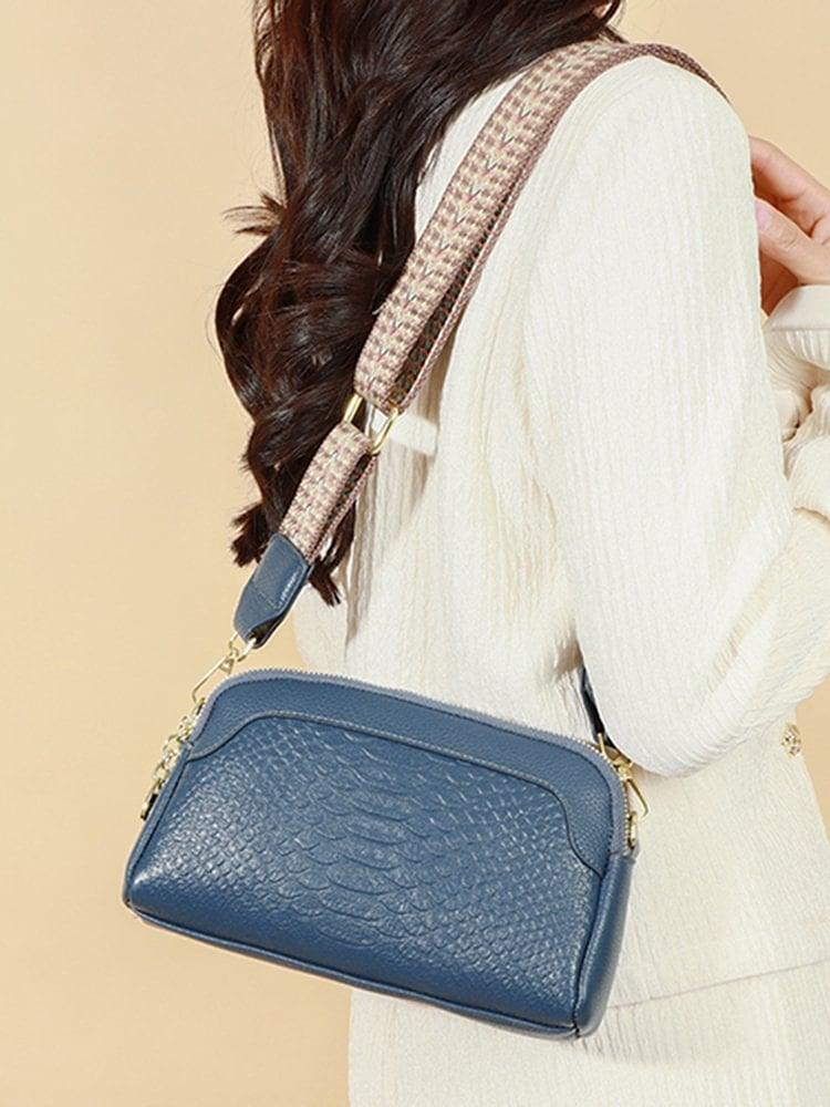 đ„ Hot Sale 49% rabatt đ„ Första lager koskind Crossbody vĂ€ska Alligator mönster kvinnor axelvĂ€ska för arbete
