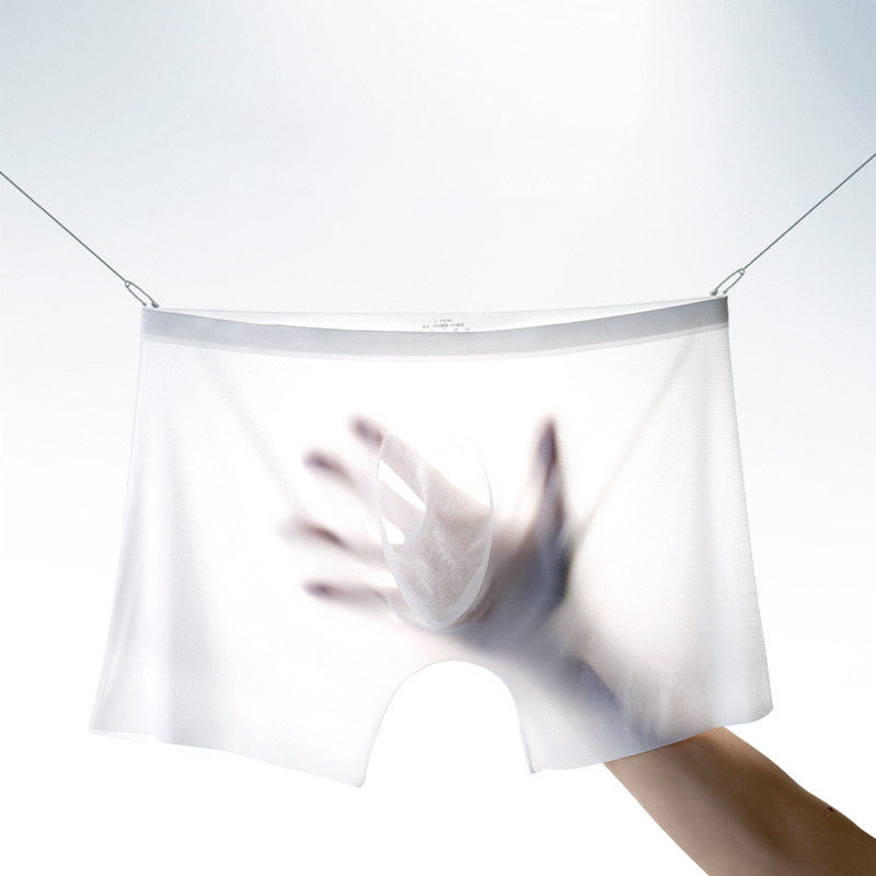 3D Stereo One-Piece Ice Silk Boxer för män