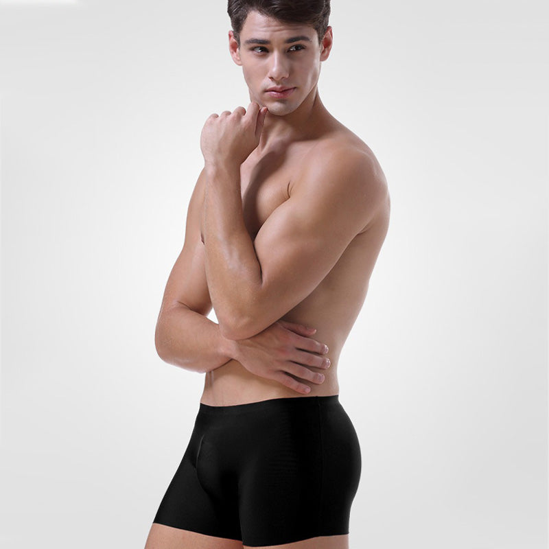 3D Stereo One-Piece Ice Silk Boxer för män
