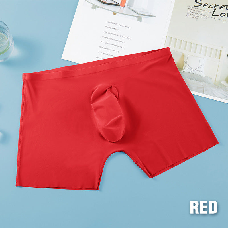 3D Stereo One-Piece Ice Silk Boxer för män