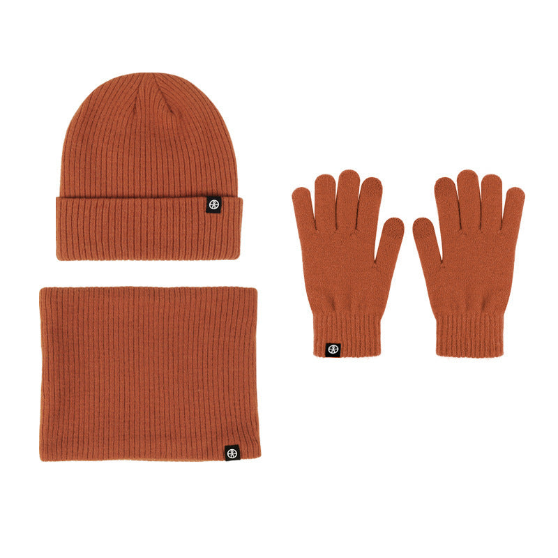 Köp 2 och få fri frakt - Stickad mössa Scarf Handskar 3-delad set
