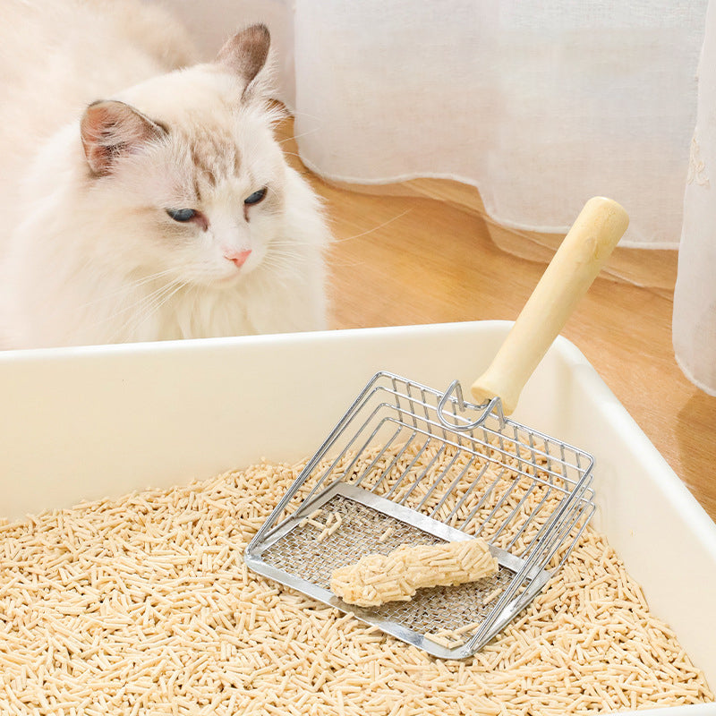 Kattströskopa i rostfritt stål