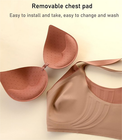 🦋 48% RABATT NU! 👙 Bygellös BH med Fjärilsbroderi – Is-silke Komfort & Lyft – Perfekt för Plus Size – Bär Hela Dagen 💕