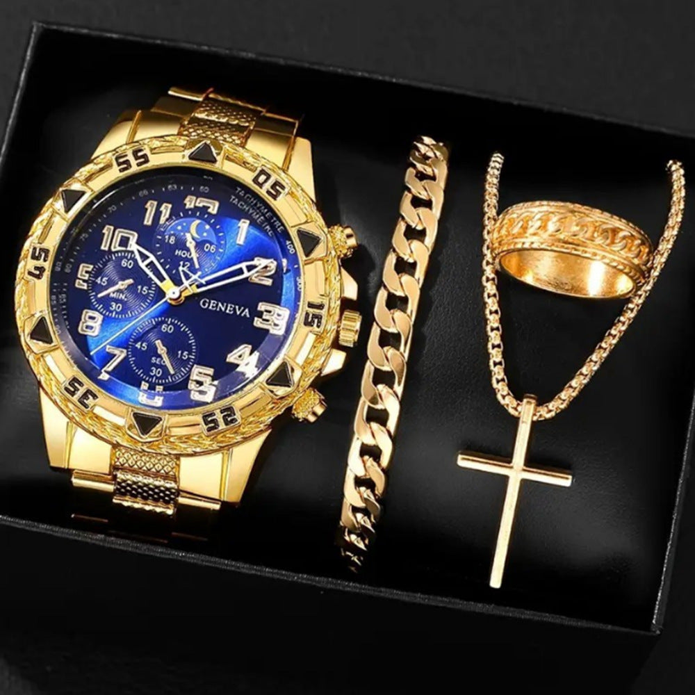 🎉💰 50 % rabatt ⚡ Minimalistisk herrklocka med datumvisning – Helt i svart rostfritt stål, romerska siffror på urtavlan och urmakarprecision! ⌚🖤