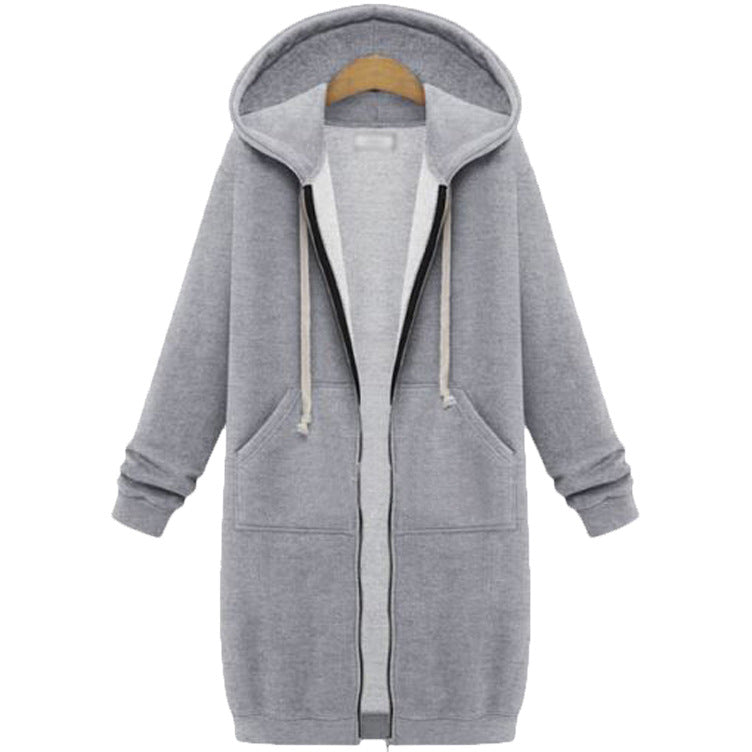 🔥Sista dagen med erbjudandet: 50 % rabatt🔥✨Fleece-tröjor med huva och dragkedja för damer
