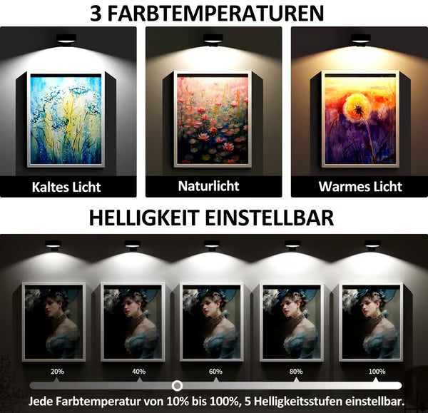 🔥Köp mer, spara mer🔥Bildbelysning för vägg