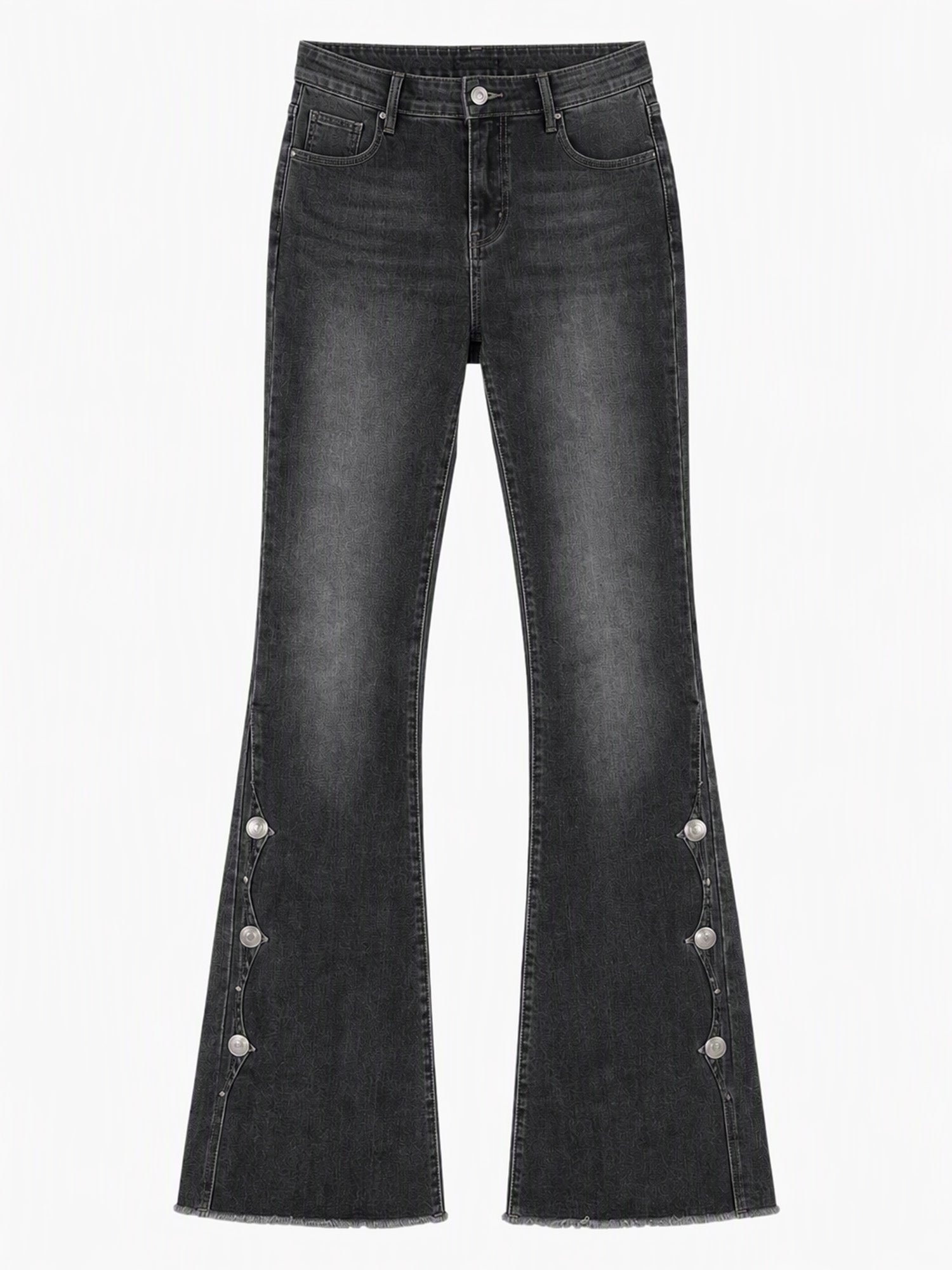 ⏰Sista dagen på rean – 50 % rabatt💃Damernas högmidjade slitna bootcut-jeans