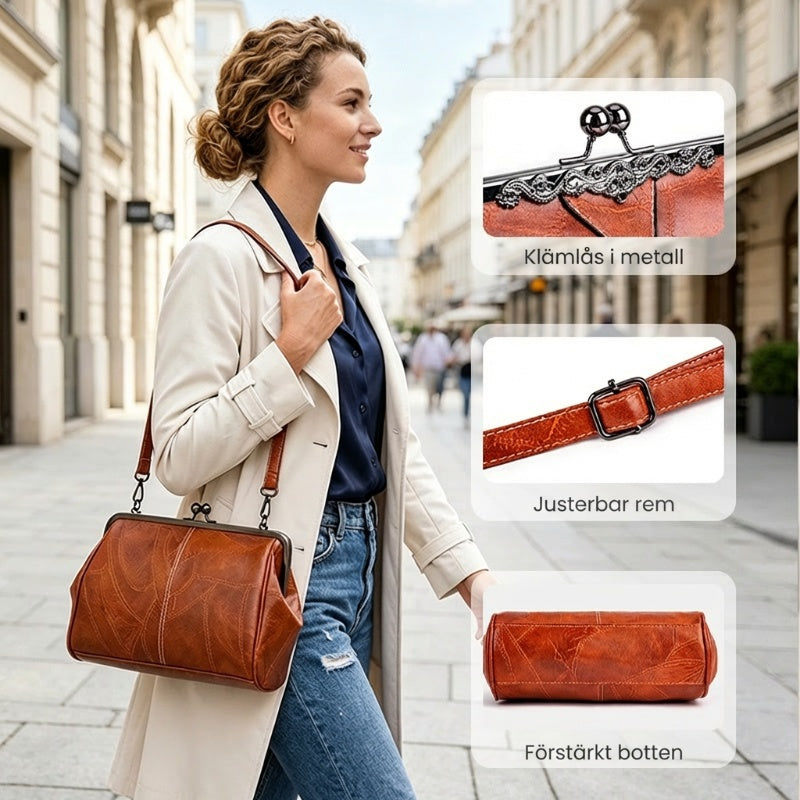 💎50 % RABATT💎 Elegant vintagehandväska för dam