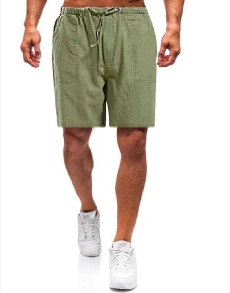 (🎁2024 nyårsrea🎁)Lösa casual shorts i linne för män