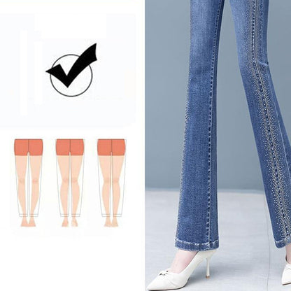 🔥Nytt i vår - 49% rabatt🔥💐Høytaljede stretchjeans til dame