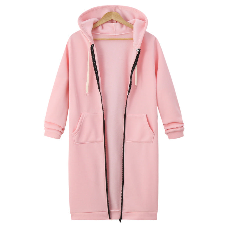 🔥Sista dagen med erbjudandet: 50 % rabatt🔥✨Fleece-tröjor med huva och dragkedja för damer