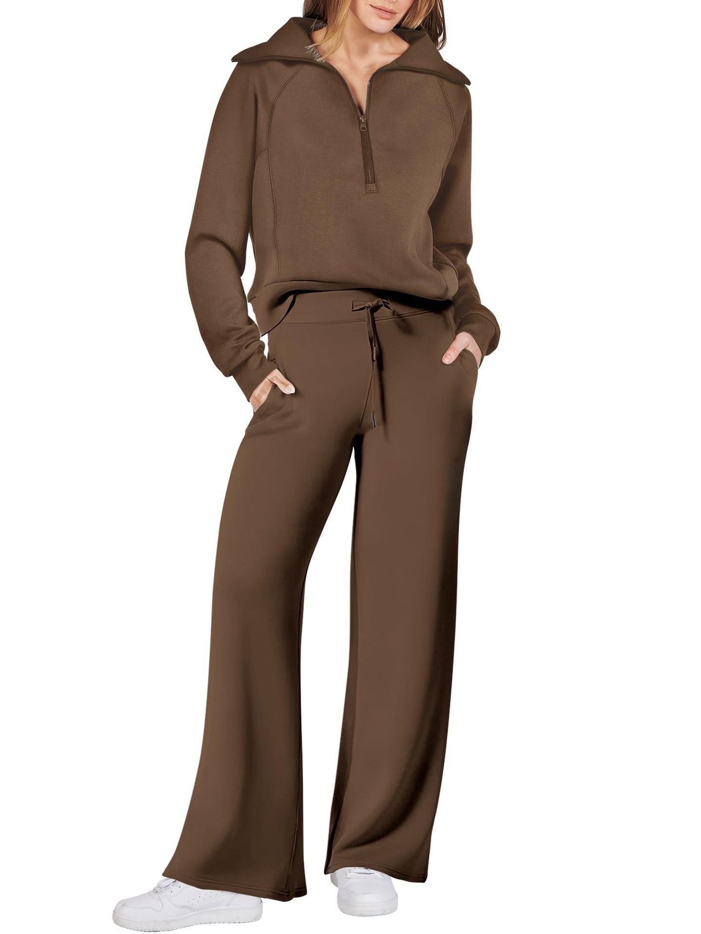 Mjukt och bekvämt 2-delat loungewear-set för kvinnor