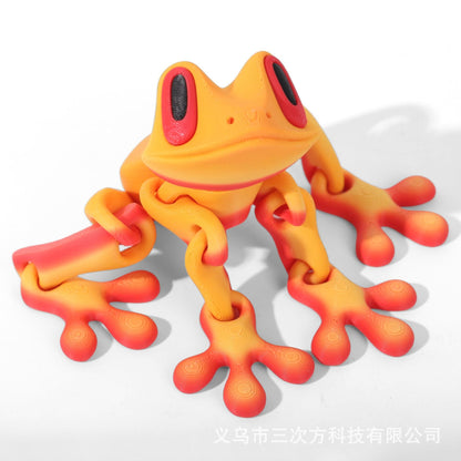 🐸 Söt 3D-groda kylskåpsmagnet – Stark magnet, rolig dekoration & perfekt presentval!