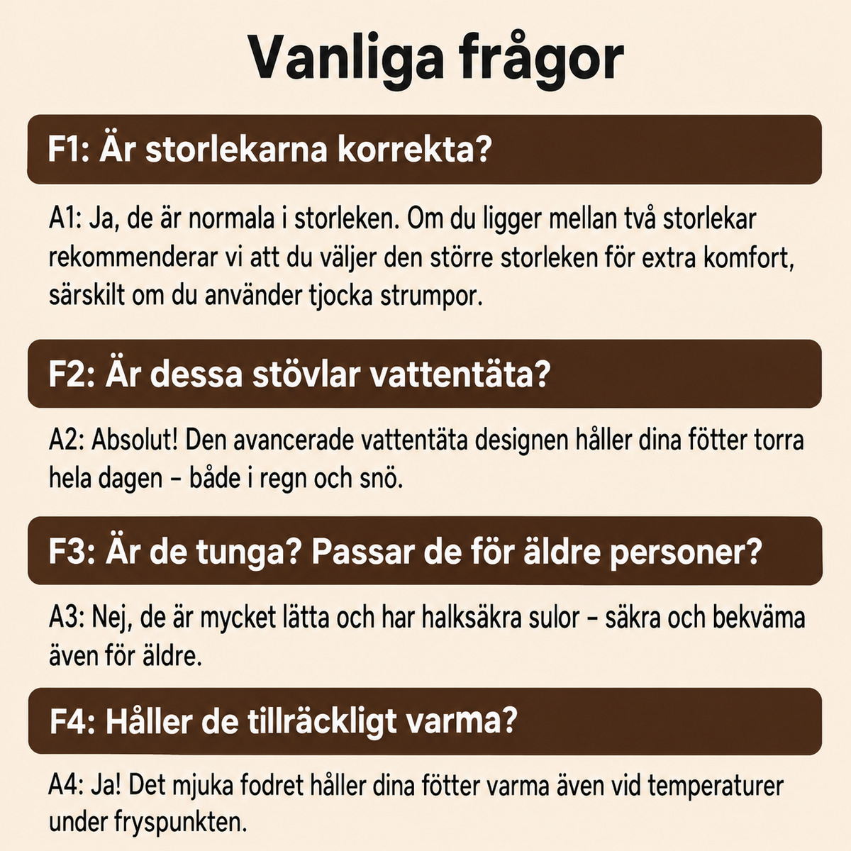 Vattentäta snökängor för dam med plyschfoder och skaft i mellanhöjd