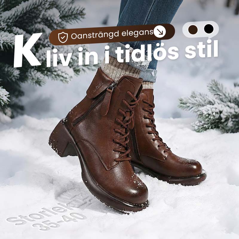 🎈Höstrea🎈40% rabatt under en begränsad tid💕Ideal present - Retro stövlar i brittisk stil