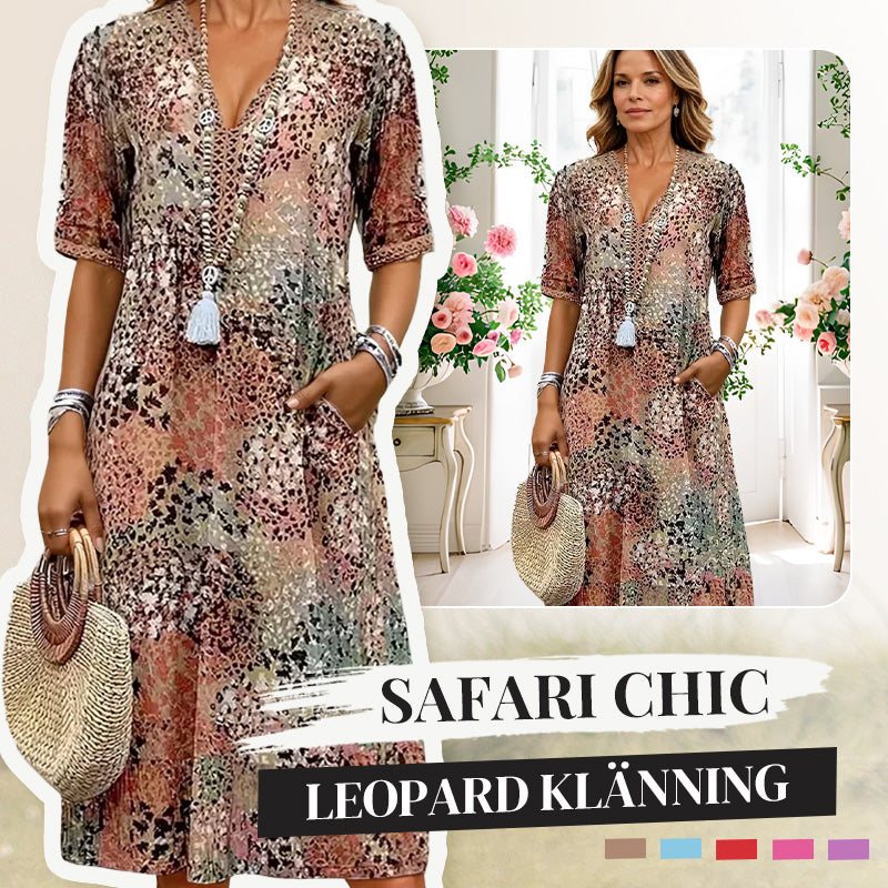 Safari Chic Leopard Klänning