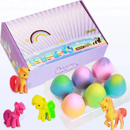 🦄6-pack kläckägg med växande enhörningar