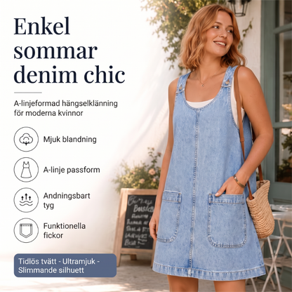Casual-klänning i denim för damer