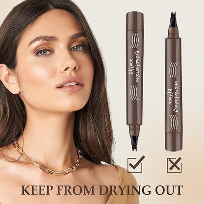 🔥Sista dagen för att köpa 1 få 1 gratis - 2024 Upgraded Natural Brows Ögonbrynspenna