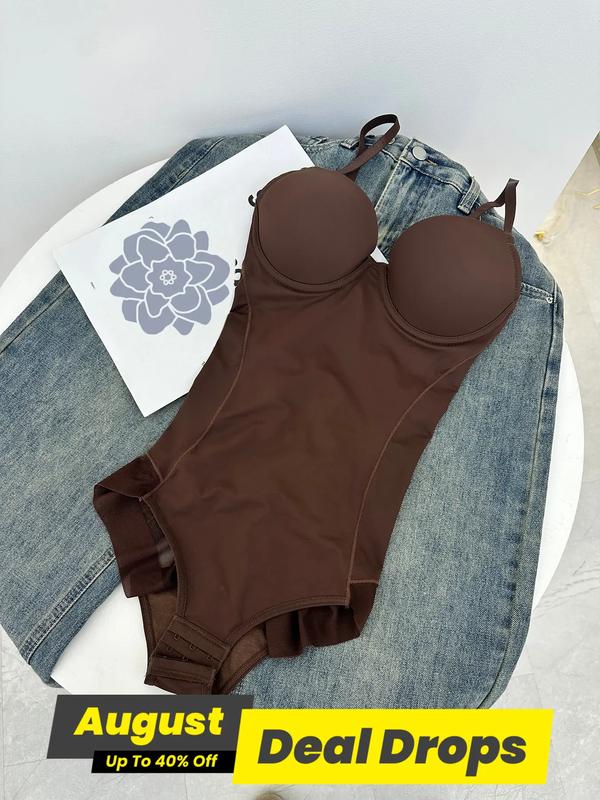 🔥SISTA DAGEN REA 50 % RABATT🔥Shapewear-bodysuit med behå | Rynkad, smalande, justerbar midja✨