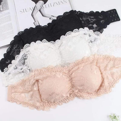 🔥Spets axelbandslös bralette