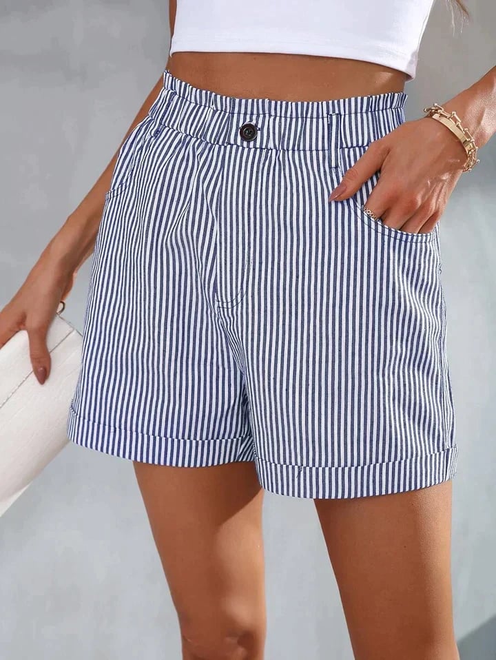 🔥49% OFF🔥Löst sittande randiga shorts