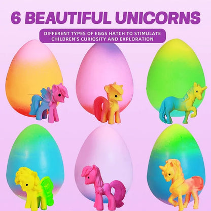 🦄6-pack kläckägg med växande enhörningar