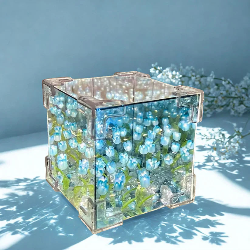 🎁Magic Cube DIY tulpan-spegellampa