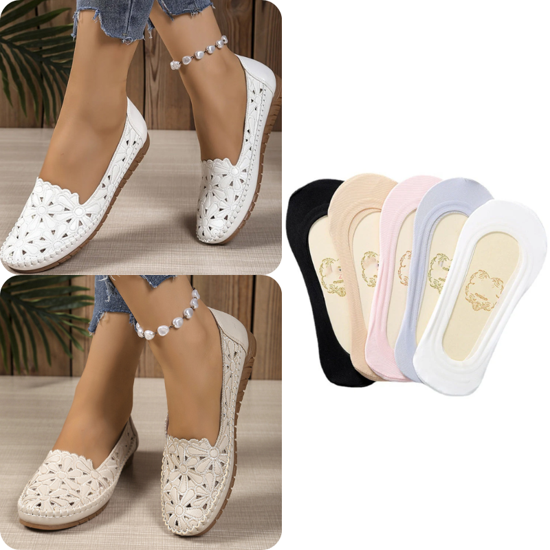 🔥Sista dagen på rean: 50 % rabatt — Bekväma, lätta och snygga ortopediska skor för kvinnor med öppen design.