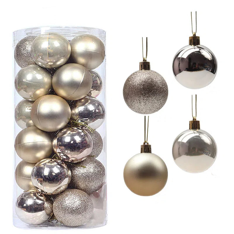 🎁Sista dagen 49 % RABATT🔥🎄24 ST krossäkra julkulor för upphängning🎁