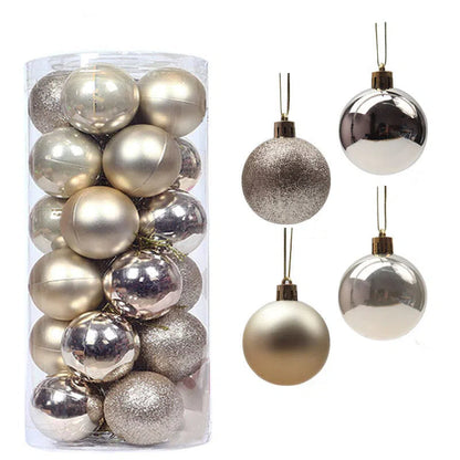 🎁Sista dagen 49 % RABATT🔥🎄24 ST krossäkra julkulor för upphängning🎁