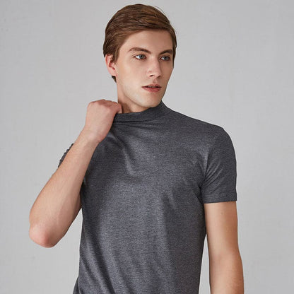 🎁2024 nyår Hot Sale🎁Hög hals Slim Fit T-shirt för män-BUY 3 FÅ GRATIS FRAKT