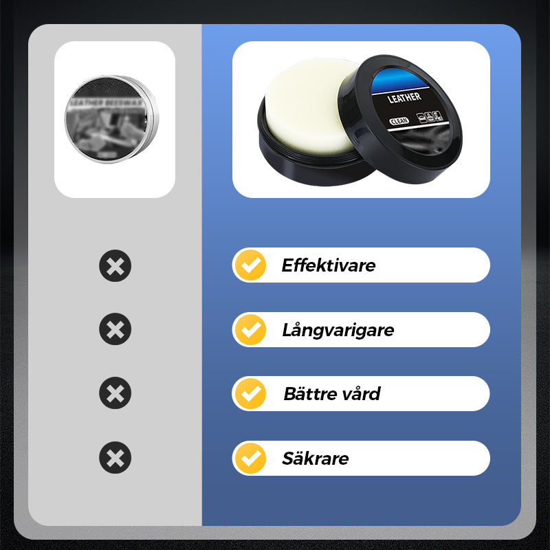 ✨ Rengörings- och vårdkräm för läder – djupgående rengöring med naturliga oljor för möbler, bilsäten och tillbehör 🛋️🌟