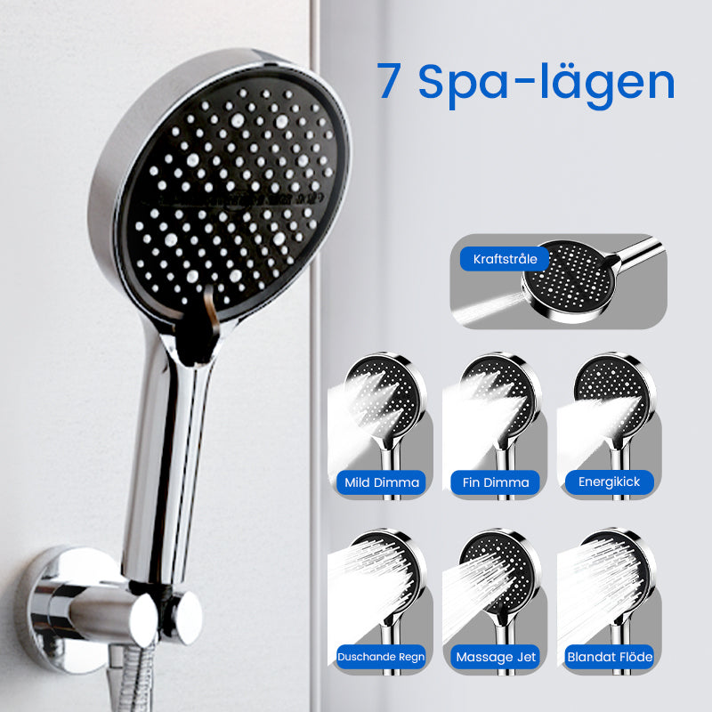 Justerbar Regndusch med Högtryck